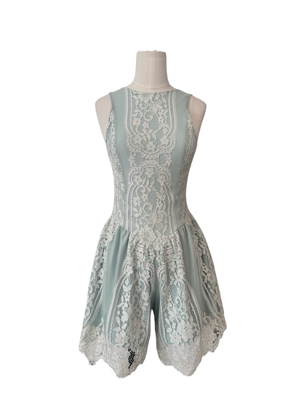 For love and lemons Light Lace  Blue Romper XS - Picture 6 of 10